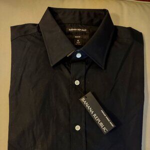 Banana Republic_Black_NWT_Mens Slim Fit XL_Shirt